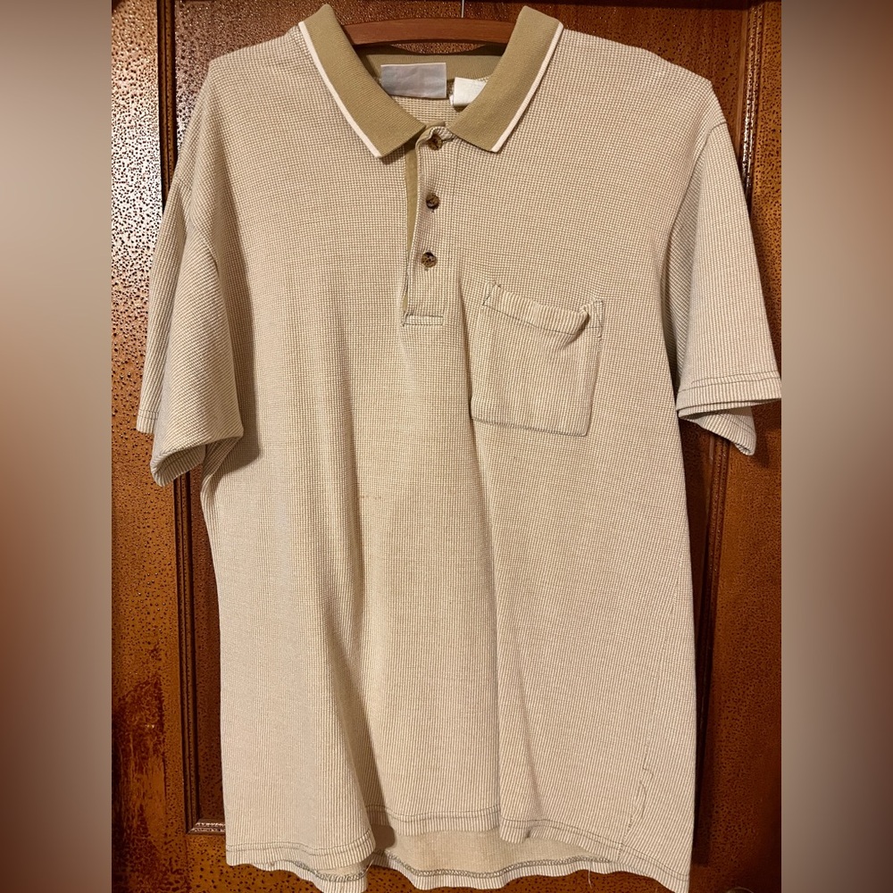 Men's Beige Polo Shirt